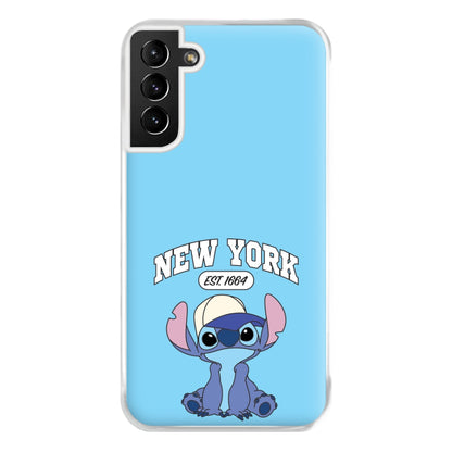 New York Blue Alien Galaxy S21 Case
