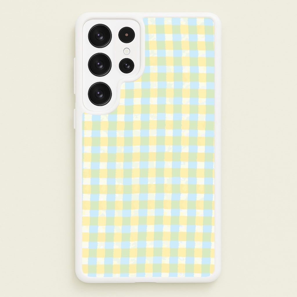 Lemonade Gingham Galaxy S23 Ultra Case