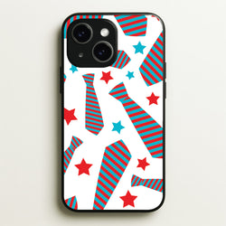 Tie And Stars Pattern iPhone 15 Plus Case