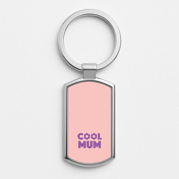 Cool Mum Silver Metal Keyring