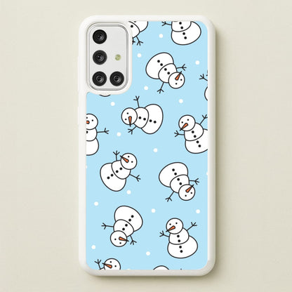 Cartoon Snowmen Pattern Galaxy A71 Case