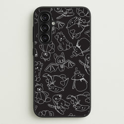 Halloween Plushies Pattern II - Halloween Galaxy A16 Case