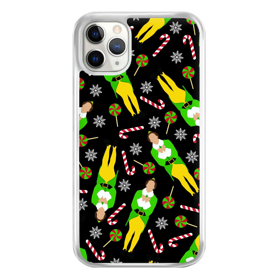 Elf Candy Cane Pattern Phone Case