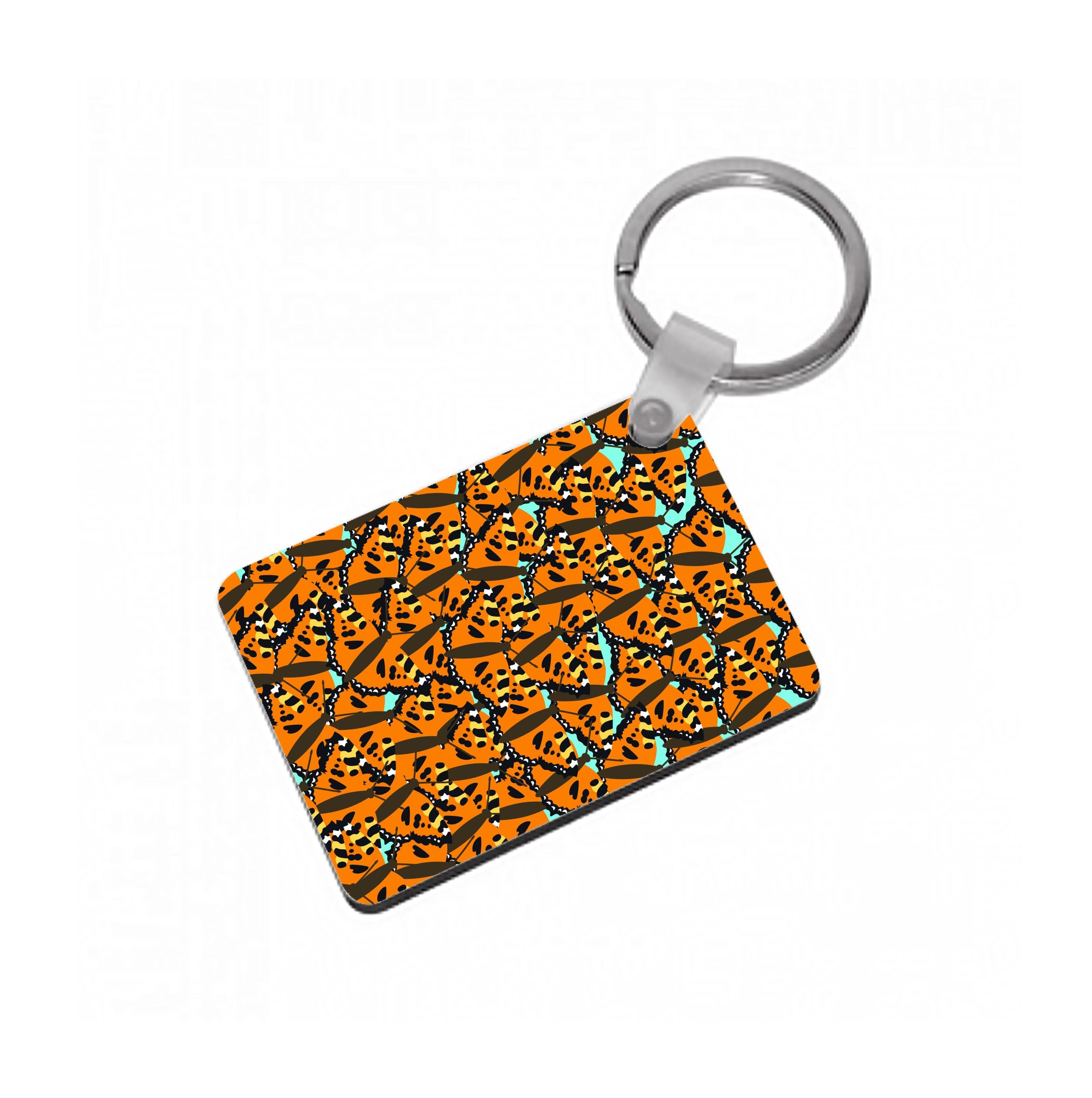 Orange Butterfly - Butterfly Patterns Keyring