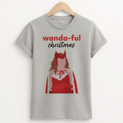 Wanda-ful Christmas Unisex Grey T-Shirt