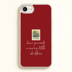 A Merry Little Christmas Stamp iPhone 6 / 7 / 8 / SE Case