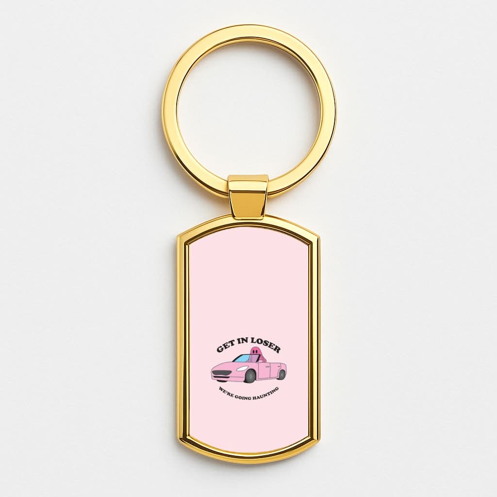 We're Going Haunting  Gold Keyring