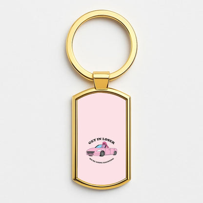 We're Going Haunting  Gold Keyring