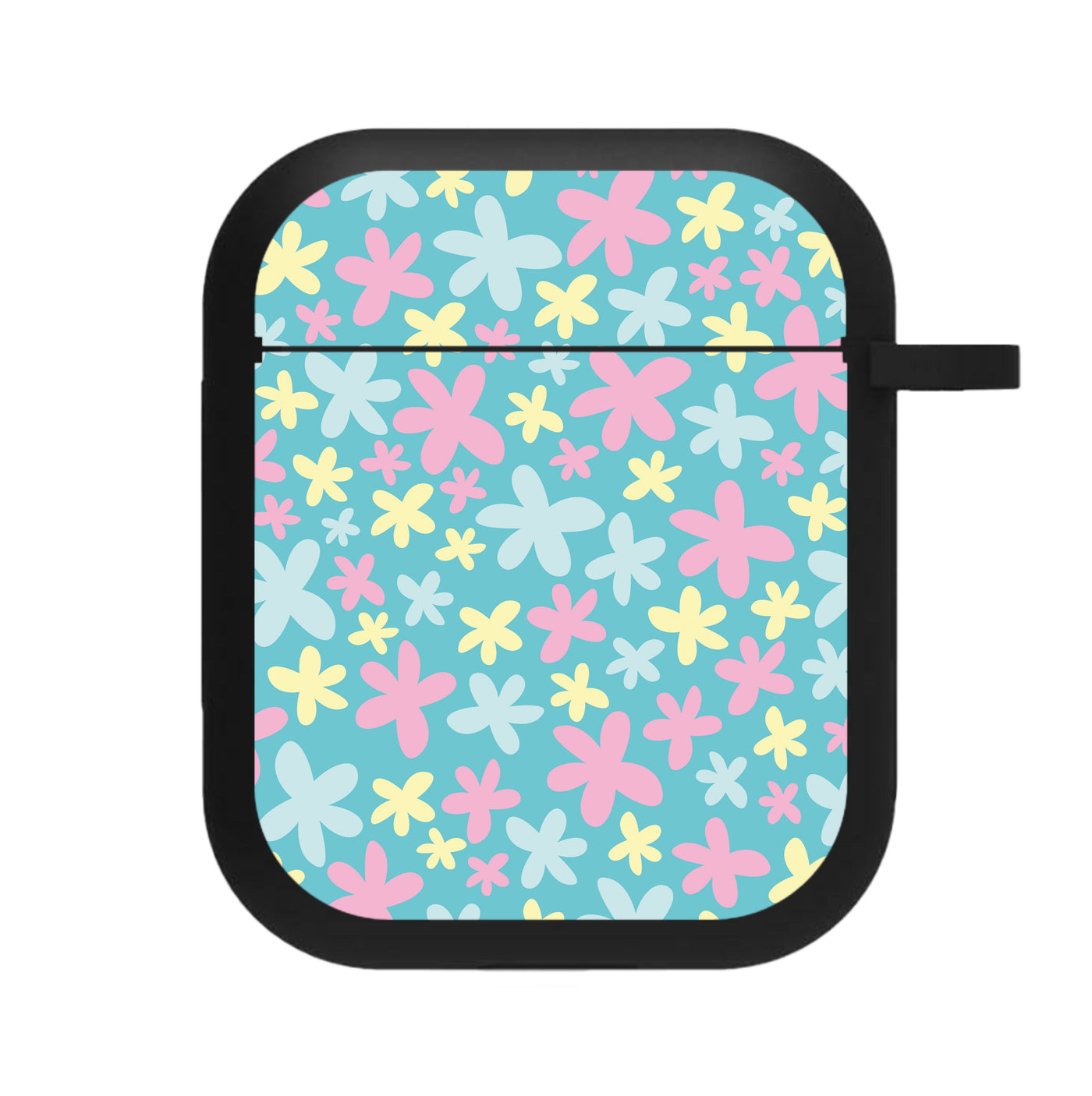 Blue, Pink And Yellow Flowers - Spring Patterns AirPods Case