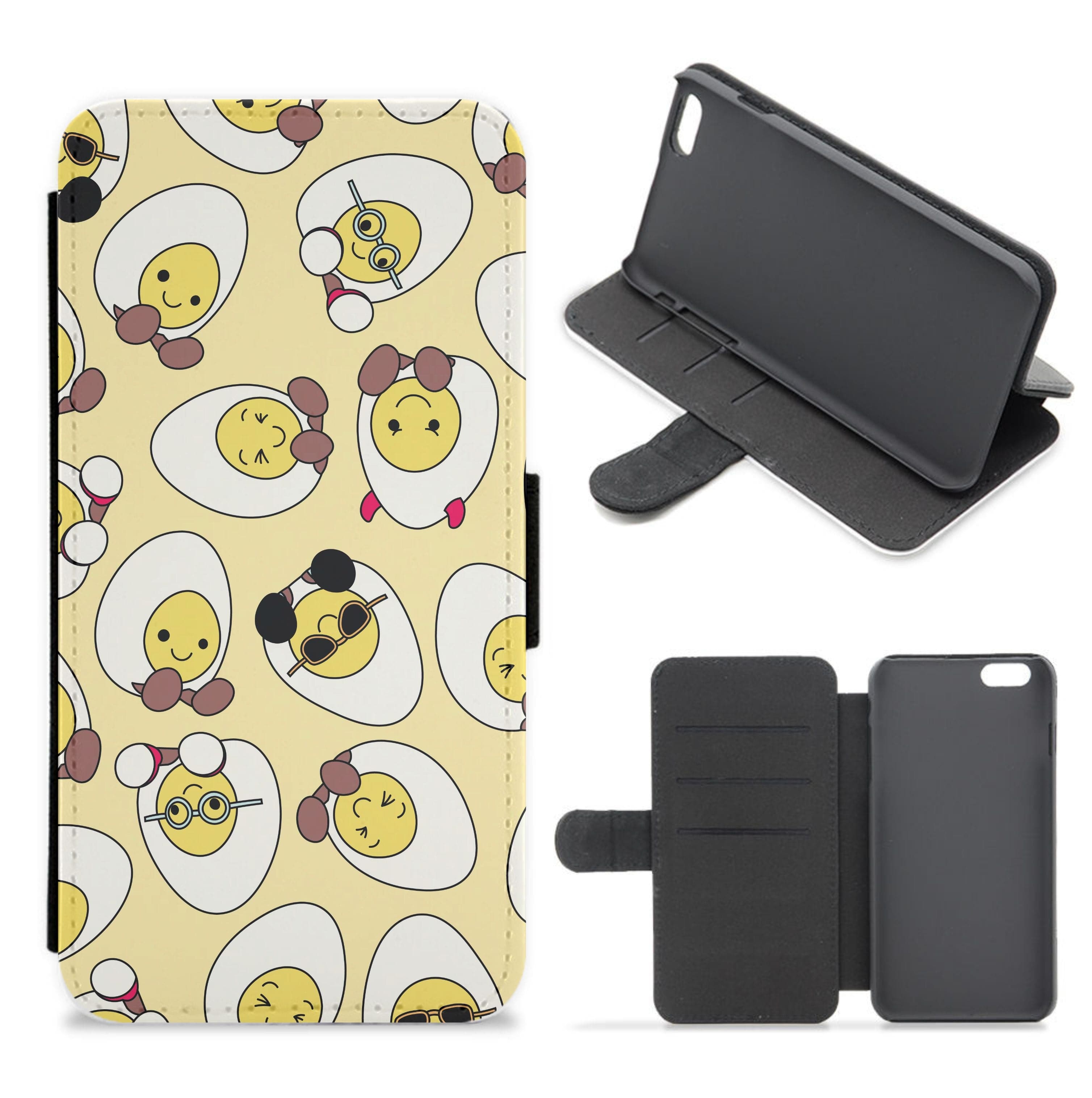 Egg Pattern - Plushy Flip / Wallet Phone Case