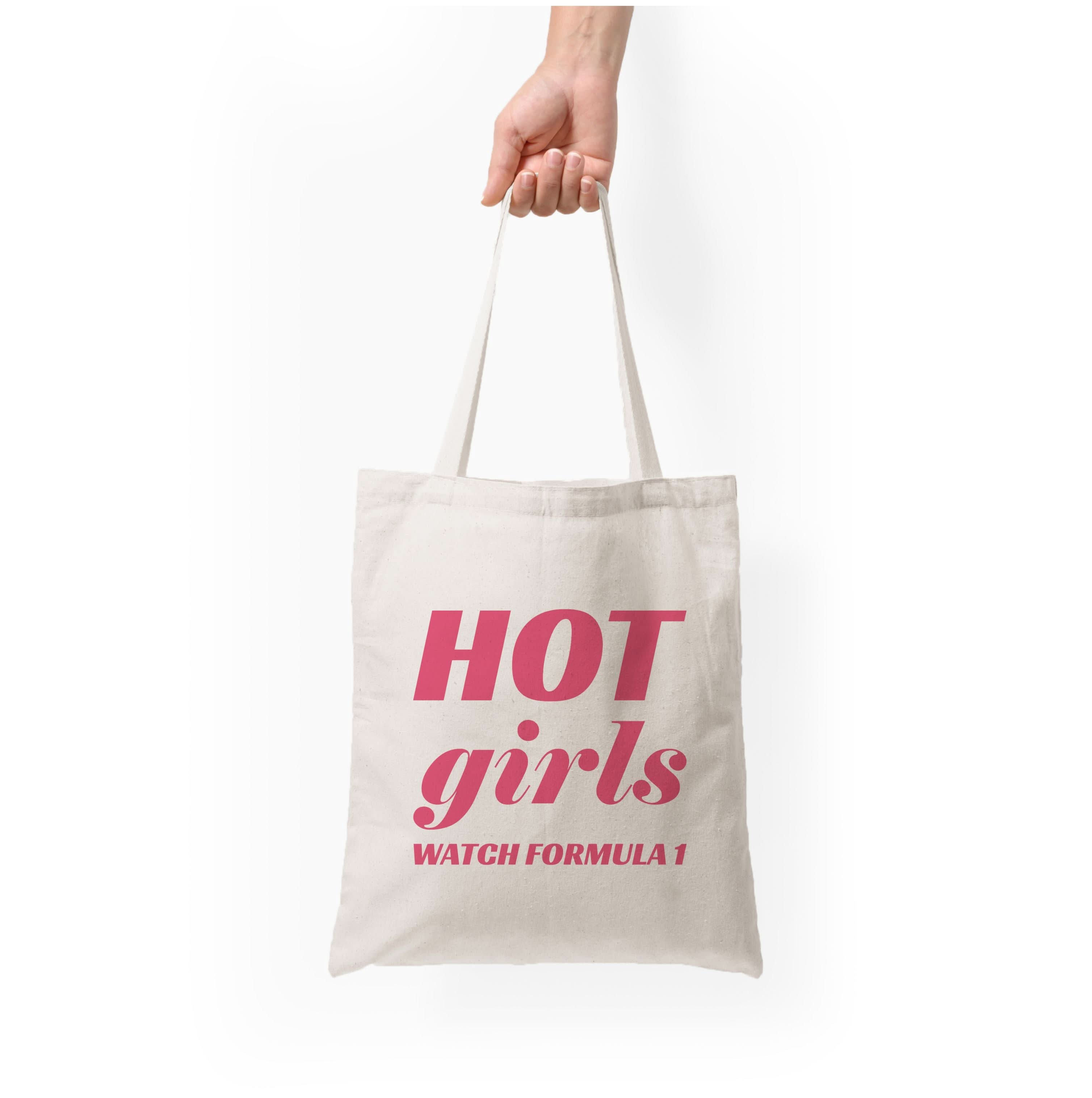 Hot Girls Watch Formula One Tote Bag