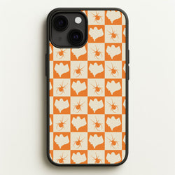 Spiders And Ghosts Checkered Pattern II iPhone 13 Case