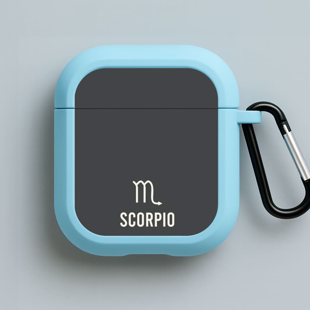 Scorpio Pastel Zodiac Blue AirPods Case