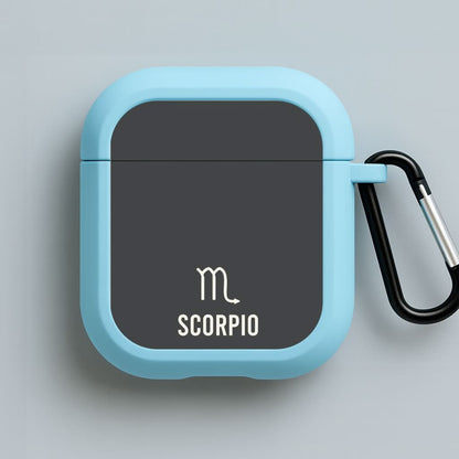 Scorpio Pastel Zodiac Blue AirPods Case