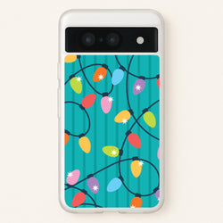 Funky Christmas Lights Pattern Google Pixel 8 Case