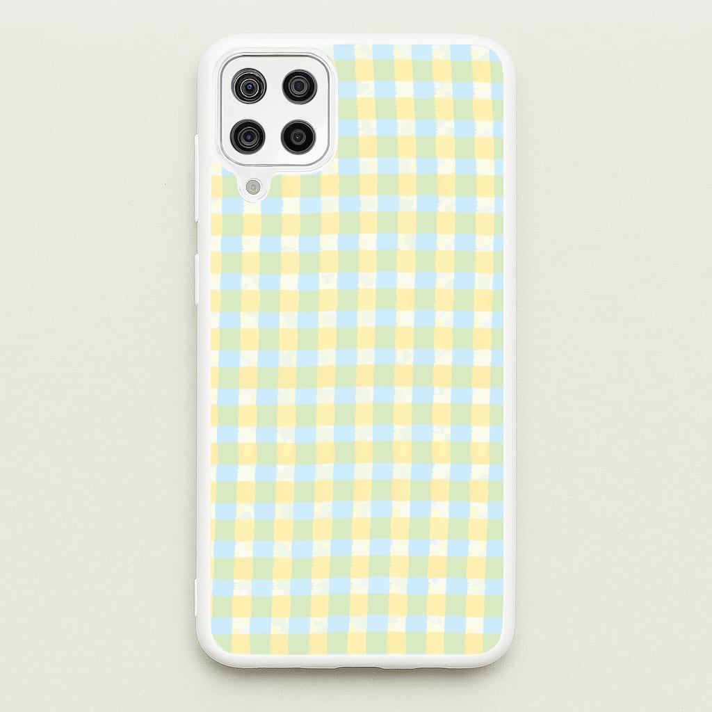 Lemonade Gingham Galaxy A12 Case