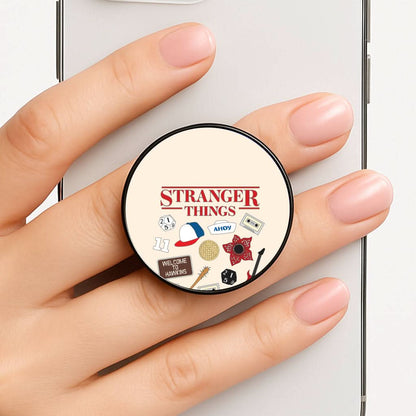 Stranger Things Cartoon Icons Phone Grip