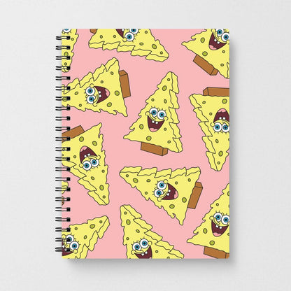 Christmas Tree Cartoon Sponge Pattern Notebook