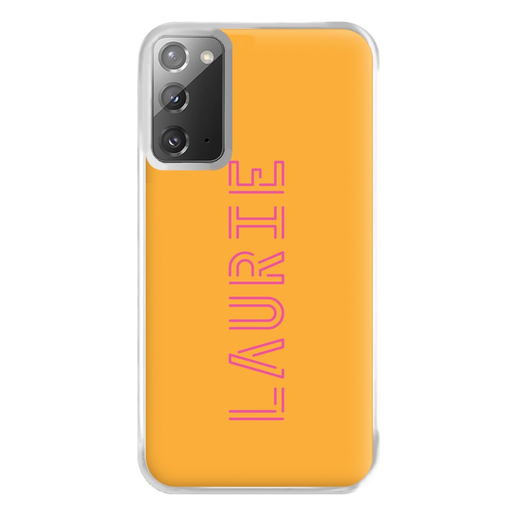 Neon Sign Personalised Name Galaxy Note 20 Case