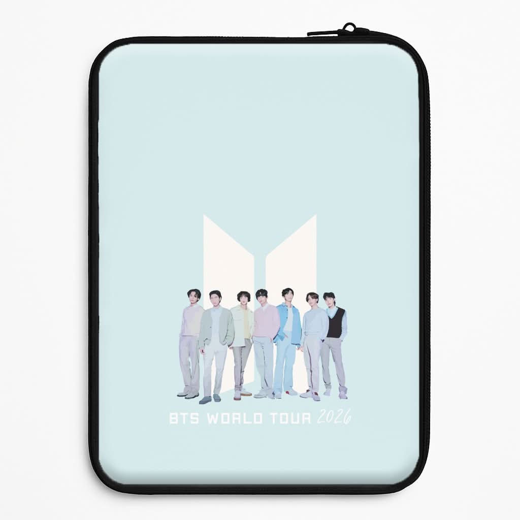 K-Pop Band Tour Pastel Blue Universal Laptop Sleeve