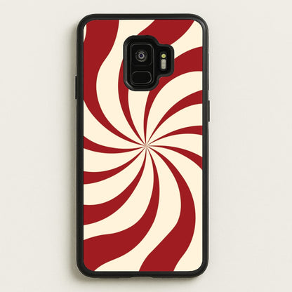 Peppermint Swirl Pattern Galaxy S9 Case