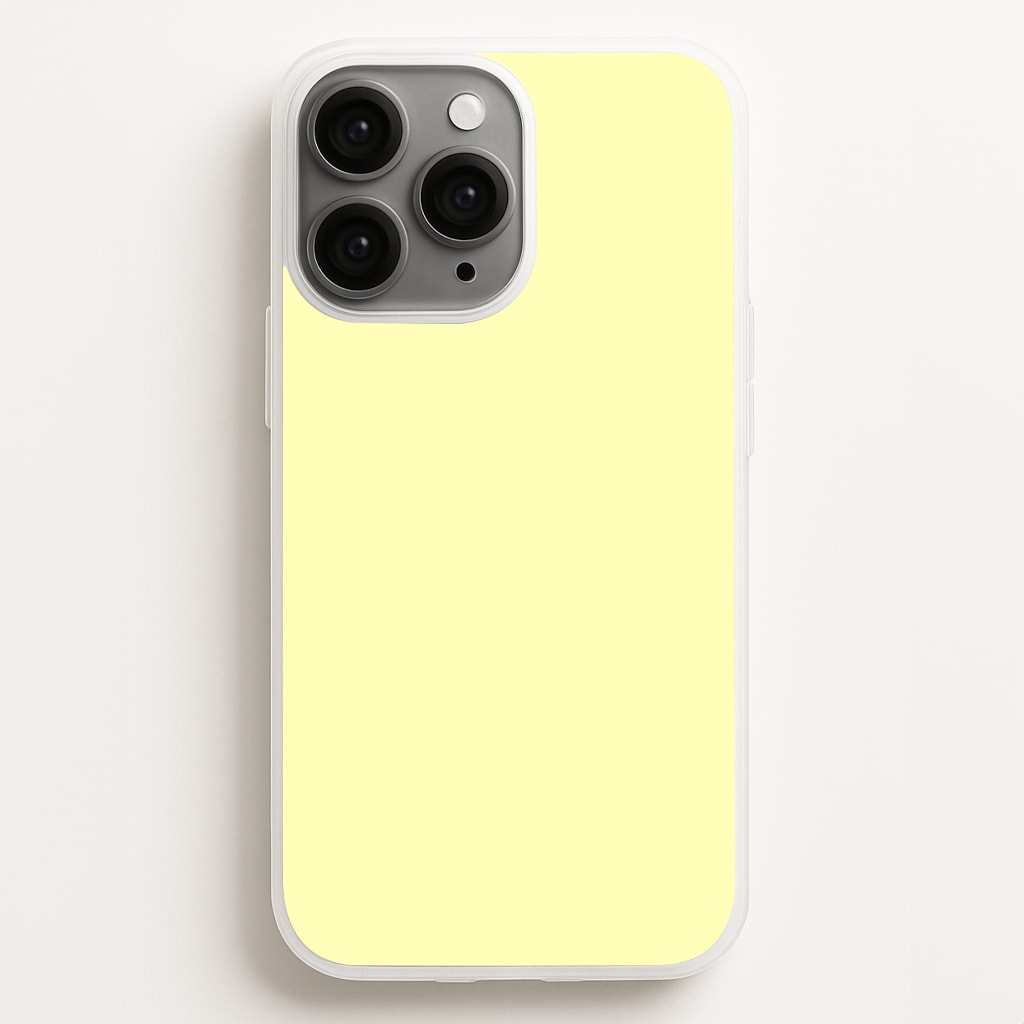 Back To Casics - Pretty Pastels - Plain Yellow Phone Case