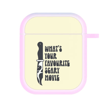 What's Your Favourite Scary Movie Trippy AirPods Case