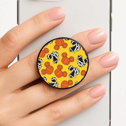 Pumpkin And Mummy Mouse Pattern Phone Grip