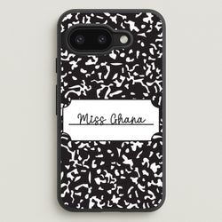 Personalised School Notebook Google Pixel 9a Case