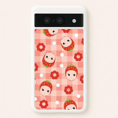 Strawberry Angel Pattern Google Pixel 8 Case