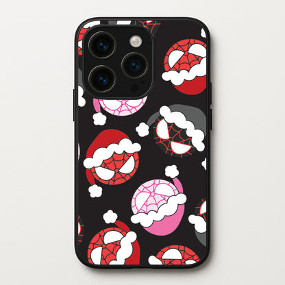 Spider Heroes Christmas Pattern iPhone 14 Pro Max Case