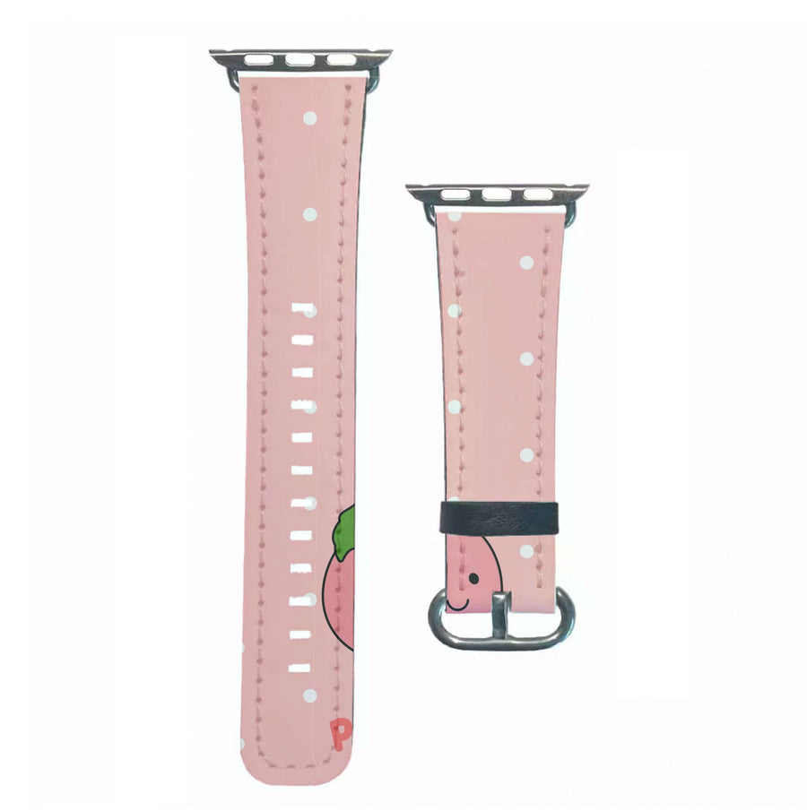 Peach Pattern Apple Watch Strap