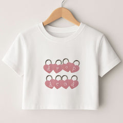 Rose Padlocks  Crop top