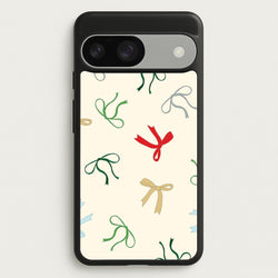 Coquette Christmas Bows Pattern Google Pixel 9 / 9 Pro Case
