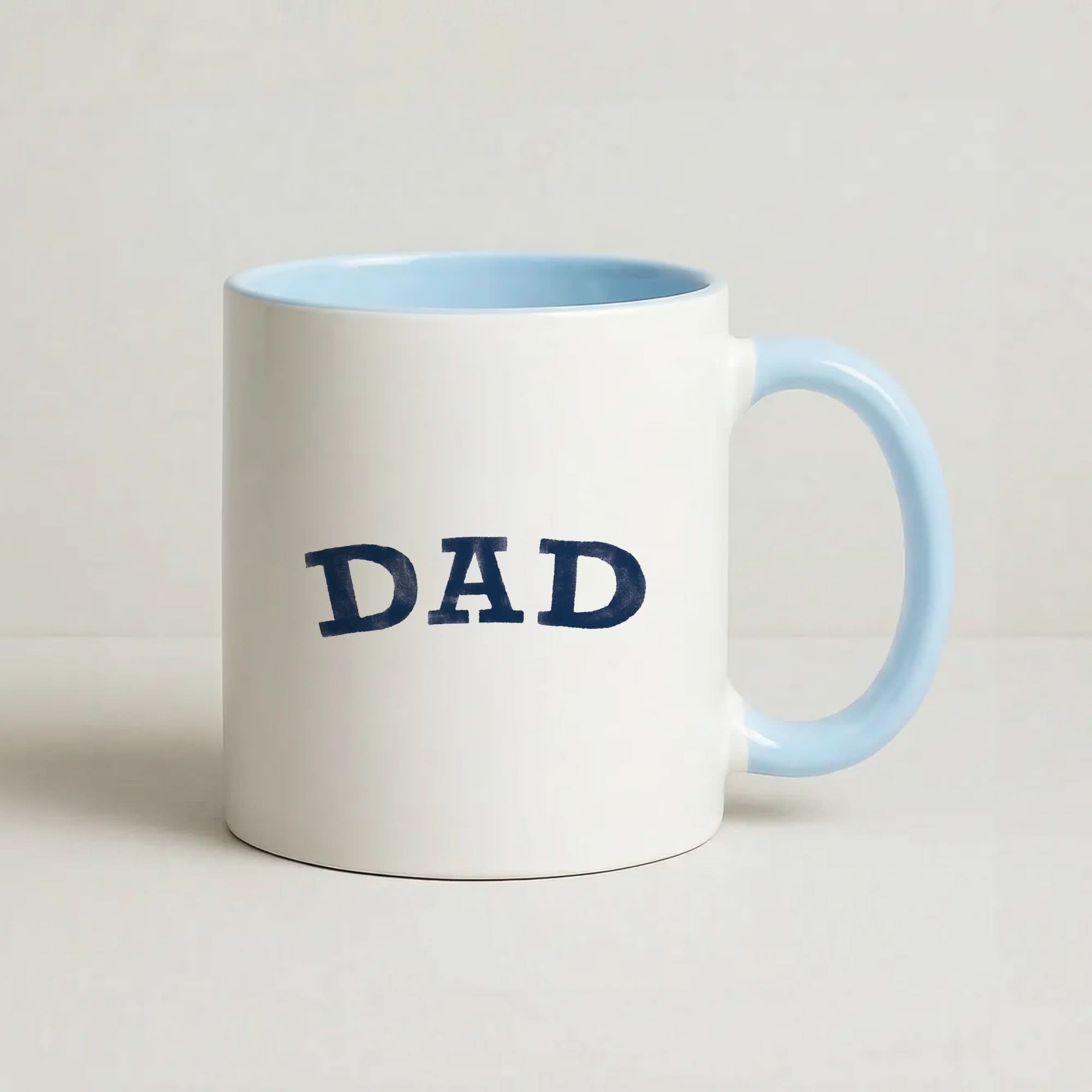 DAD Letters Blue Mug