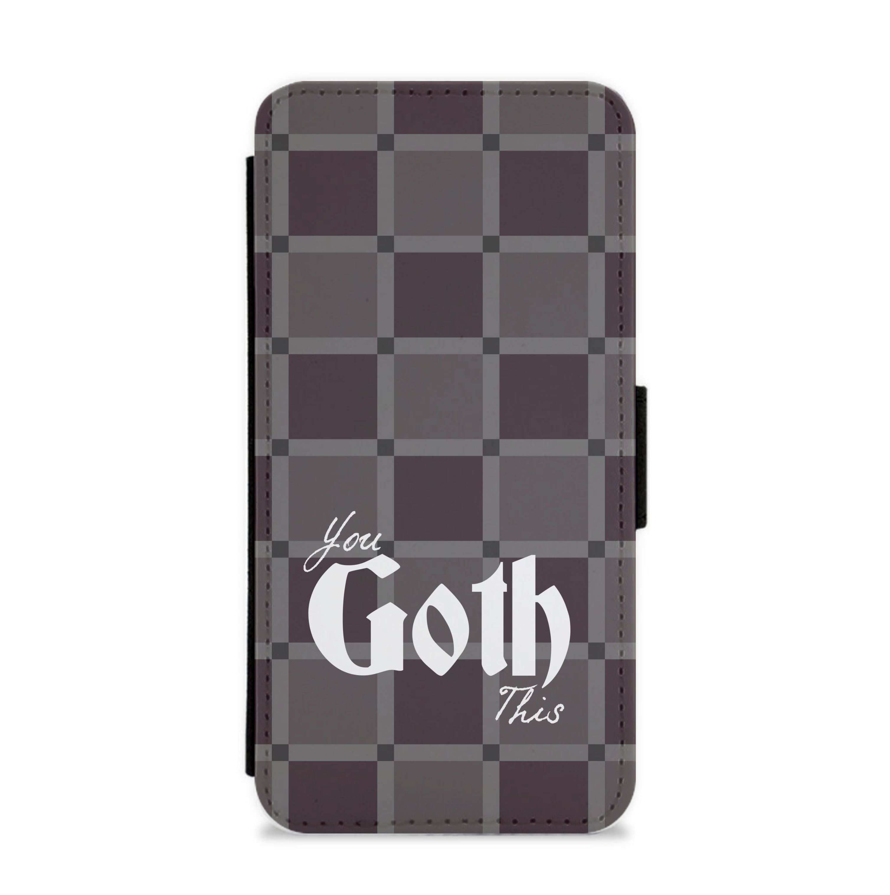 You Goth This Tartan Flip / Wallet Phone Case