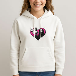Call Me Heart Womans Hooded Sweatshirt