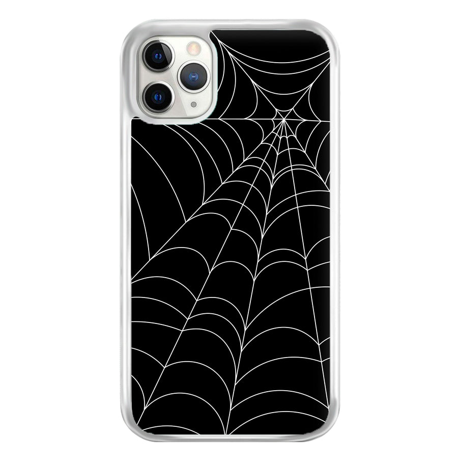 Black Cobwebs Pattern Phone Case