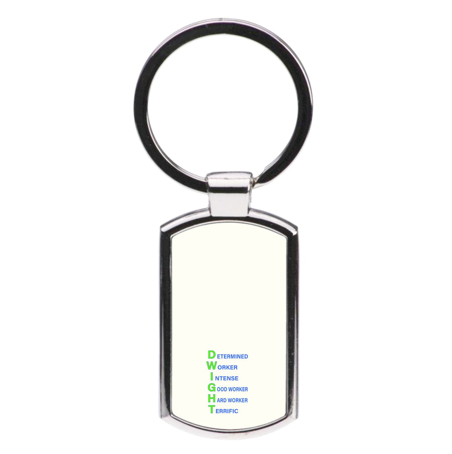 Dwight Abbreviation - The Office Luxury Keyring