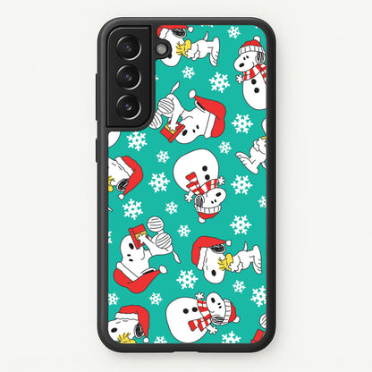 Christmas Cartoon Beagle Pattern Galaxy S21FE Case