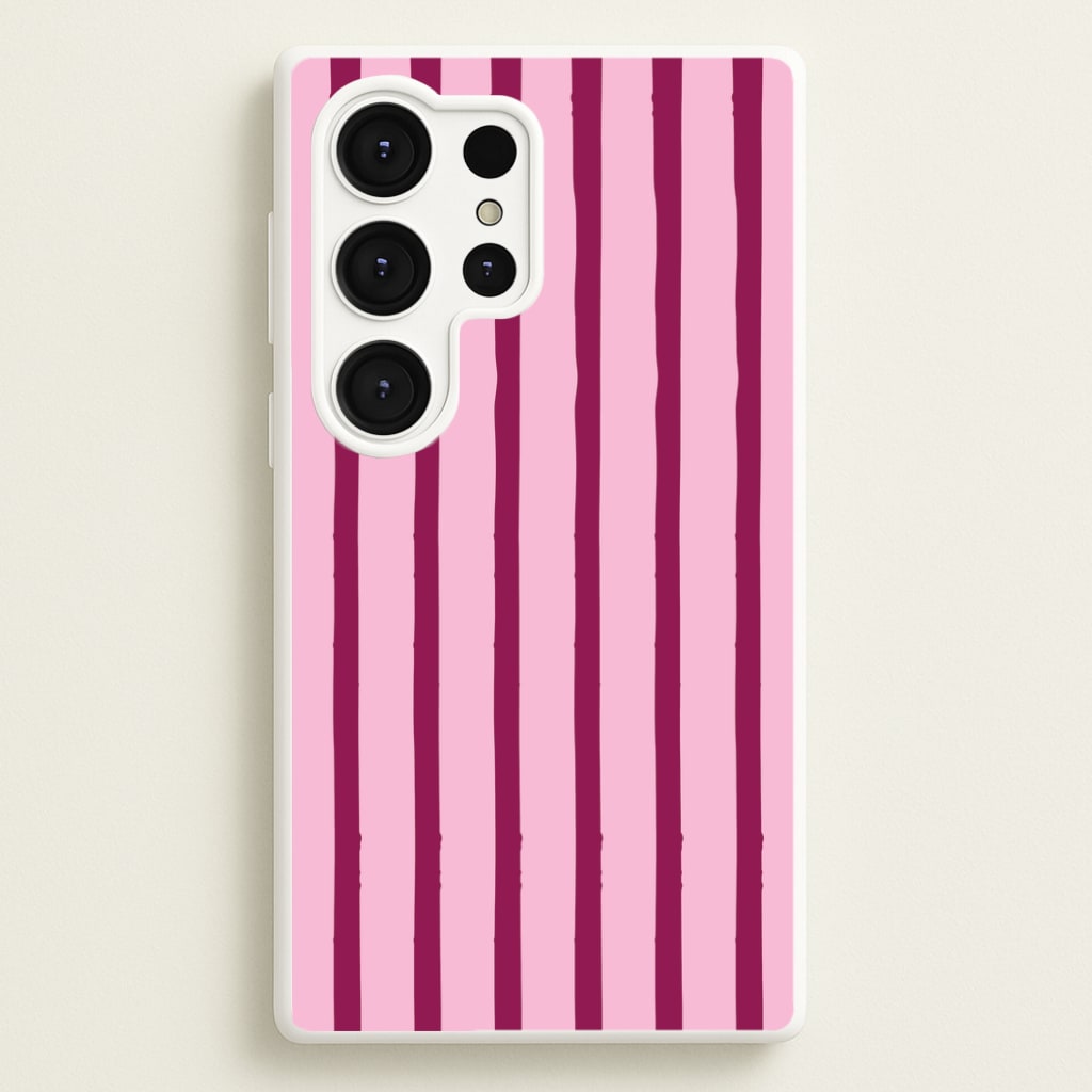 Strawberry Stripes  Galaxy S25 Ultra Case