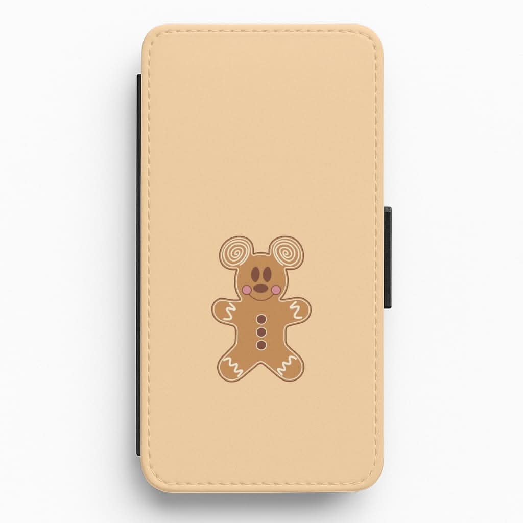 Cartoon Mouse Gingerbread Flip / Wallet Phone Case