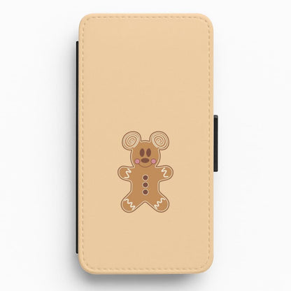 Cartoon Mouse Gingerbread Flip / Wallet Phone Case