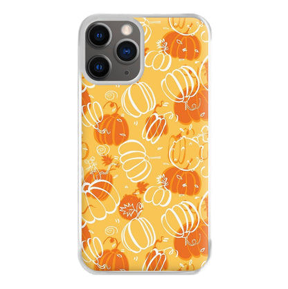 Drawn Pumpkin Pattern Phone Case