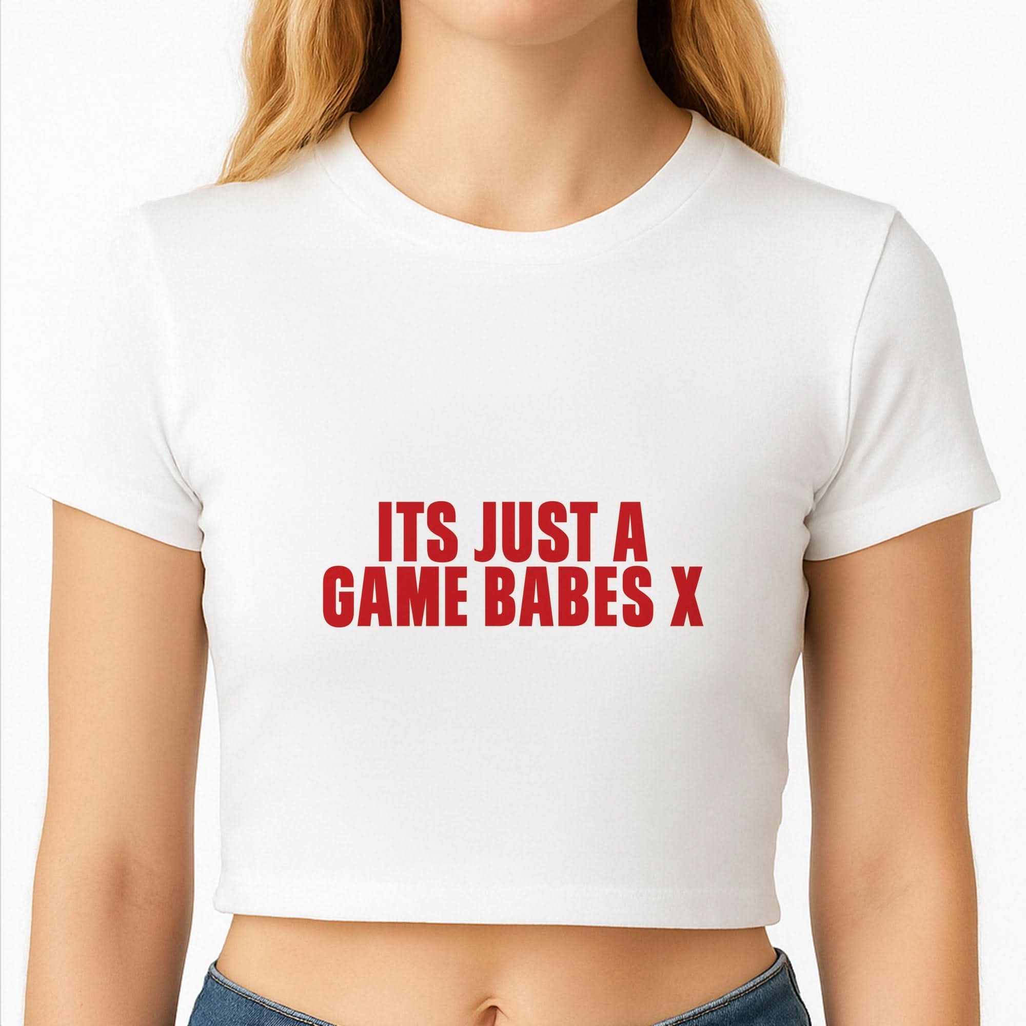 It's Just A Game Babes Crop Top