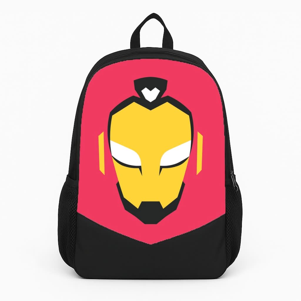 Metal Heart Hero Face Backpack