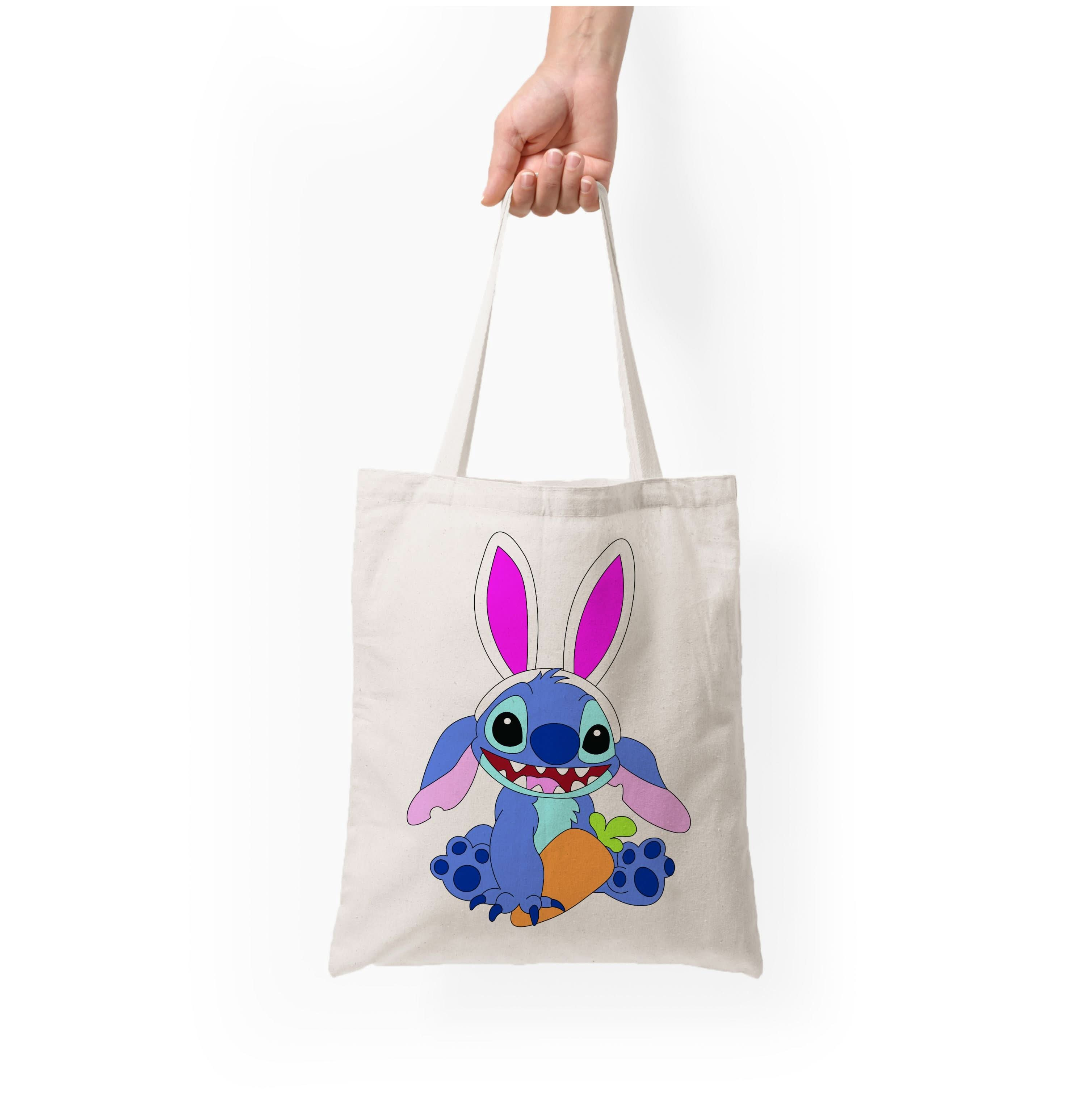 Easter Bunny Blue Alien Tote Bag