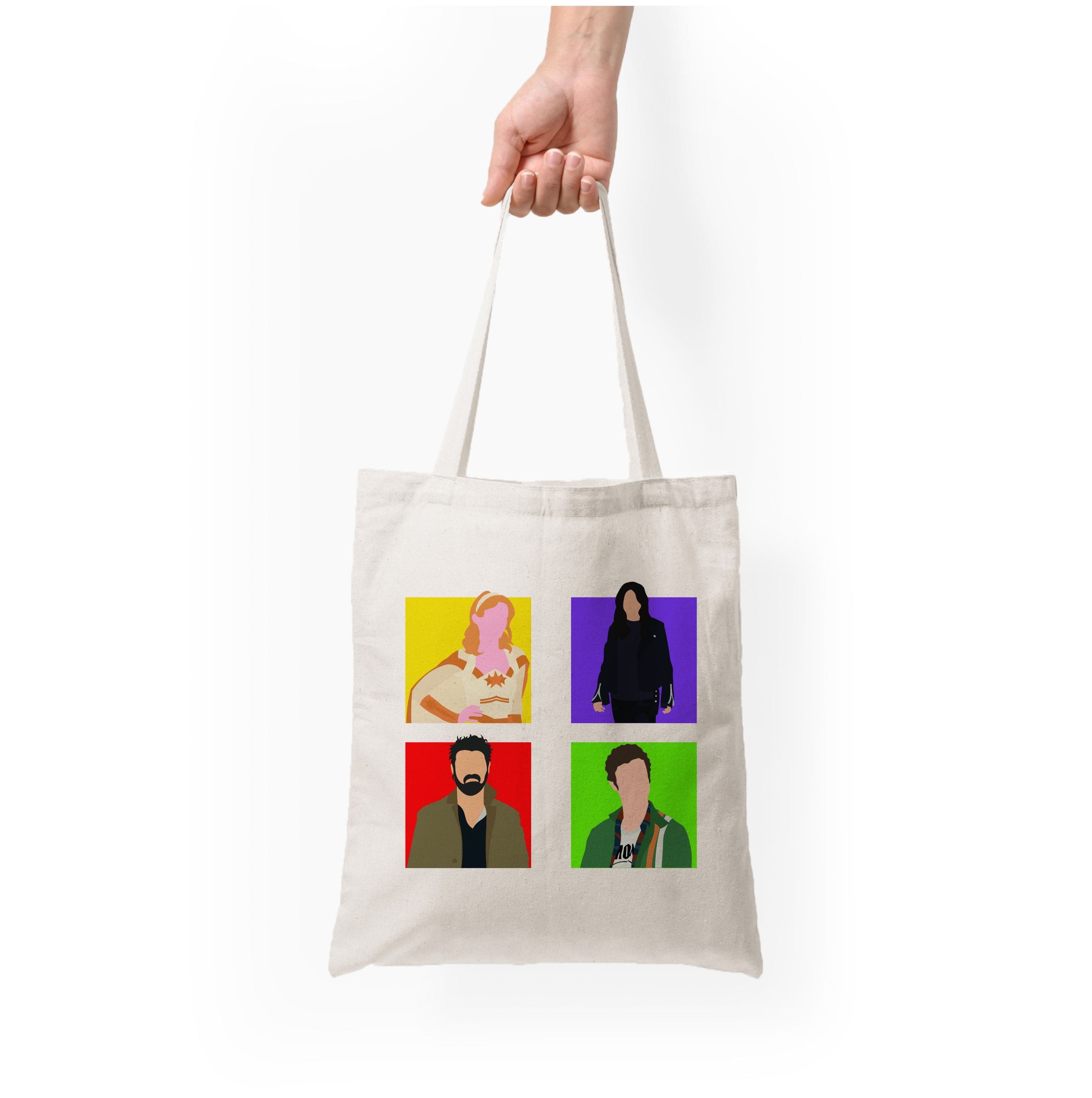 Characters Collage Tote Bag