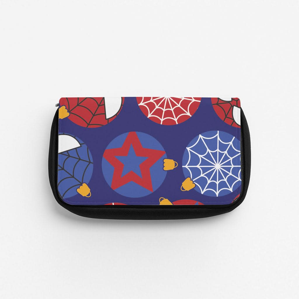 Spider Hero Baubles Pattern Pencil Case