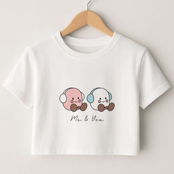 Cute Christmas Marshmellow Plushies Crop Top